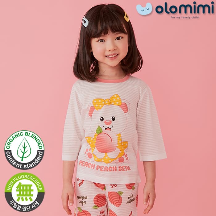 _OLOMIMI_ KOREA 21ss Pajamas_sleepwear_Peach Peach